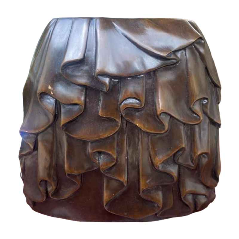Vase / sculpture en bronze par Alexandre Lamont, ca 1980