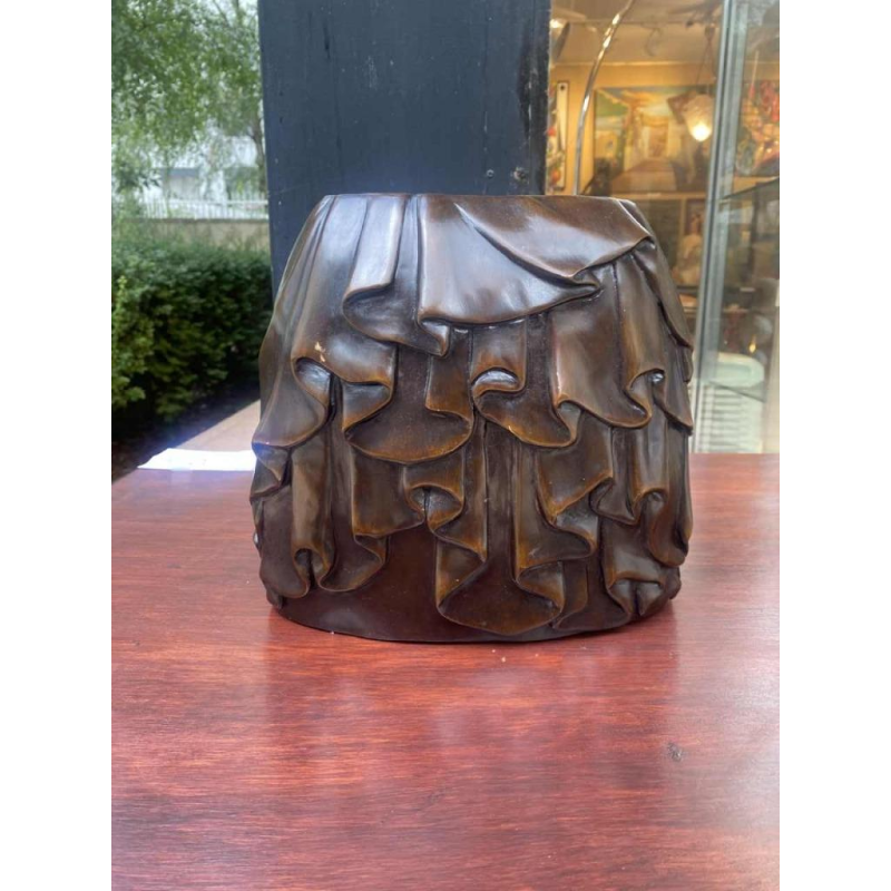 Bronzen vaas /sculptuur, Alexandre Lamont, ca 1980