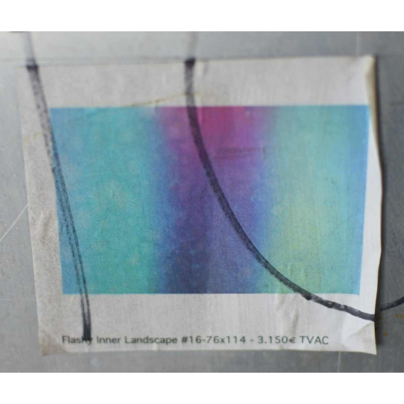 Pascal COURCELLES (1956) - 76 x 114 cm - acrylic and oil on aluminum -