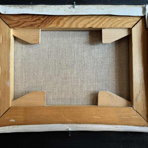 Marie-Louise BATARDY (1943-): « De bakker » schilderij olie op doek