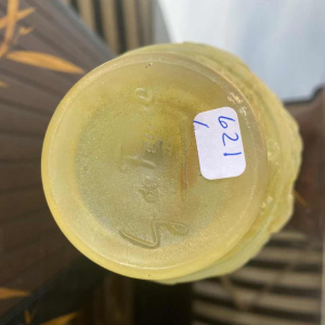 Georges De Feure, Art Deco vase in moulded pressed glass, Greek decoration, ca 1920