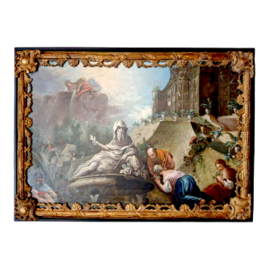 Jaques de Lajoue (entourage of), painting, oil on canvas, 18th c