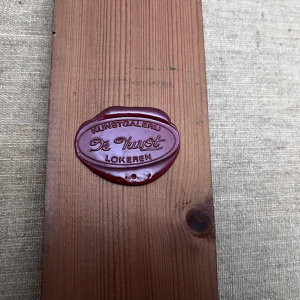 Yvan Theys « La Liberté Enlevée » (Biennale de Tokyo) tableau expressionniste, huile sur toile, 1983