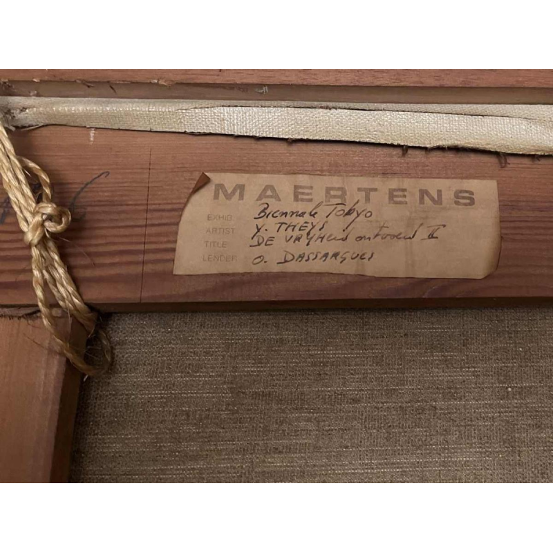 Yvan Theys ‘Freedom Taken Away’ (Tokyo Biennale) expressionist painting, oil on canvas, 1983