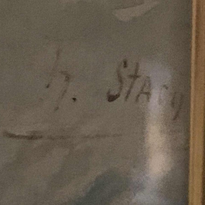 HENRI STACQUET " Paysage Hollandais " Tableau, Marine, Gouache, ca 1880