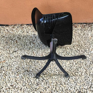 OSVALDO BORSANI for TECNO "Modus Office" Black Swivel Office Chair, 1970