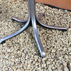 OSVALDO BORSANI pour TECNO "Modus Office" Chaise Pivotante de Bureau Noire 1970