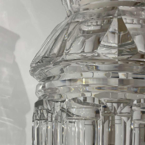 Joseph Simon pour Val Saint Lambert, vase Art Déco en cristal taillé incolore, ca 1925