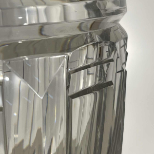 Joseph Simon for Val Saint Lambert, Art Deco vase in clear cut crystal, ca 1925