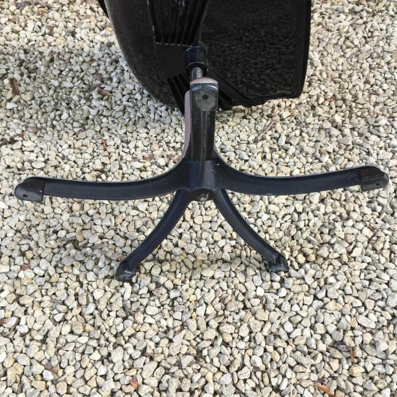 OSVALDO BORSANI for TECNO "Modus Office" Black Swivel Office Chair, 1970