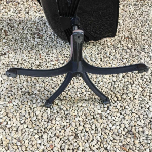 OSVALDO BORSANI for TECNO "Modus Office" Black Swivel Office Chair, 1970