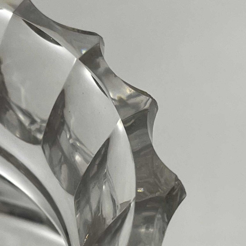 Joseph Simon for Val Saint Lambert, Art Deco vase in clear cut crystal, ca 1925