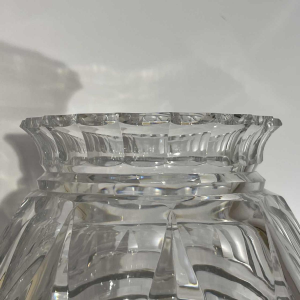 Joseph Simon for Val Saint Lambert, Art Deco vase in clear cut crystal, ca 1925