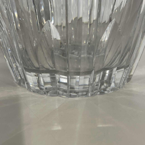 Joseph Simon pour Val Saint Lambert, vase Art Déco en cristal taillé incolore, ca 1925