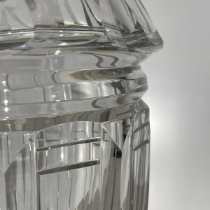 Joseph Simon for Val Saint Lambert, Art Deco vase in clear cut crystal, ca 1925