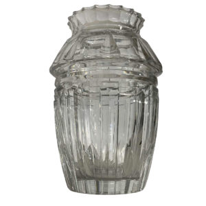 Joseph Simon pour Val Saint Lambert, vase Art Déco en cristal taillé incolore, ca 1925