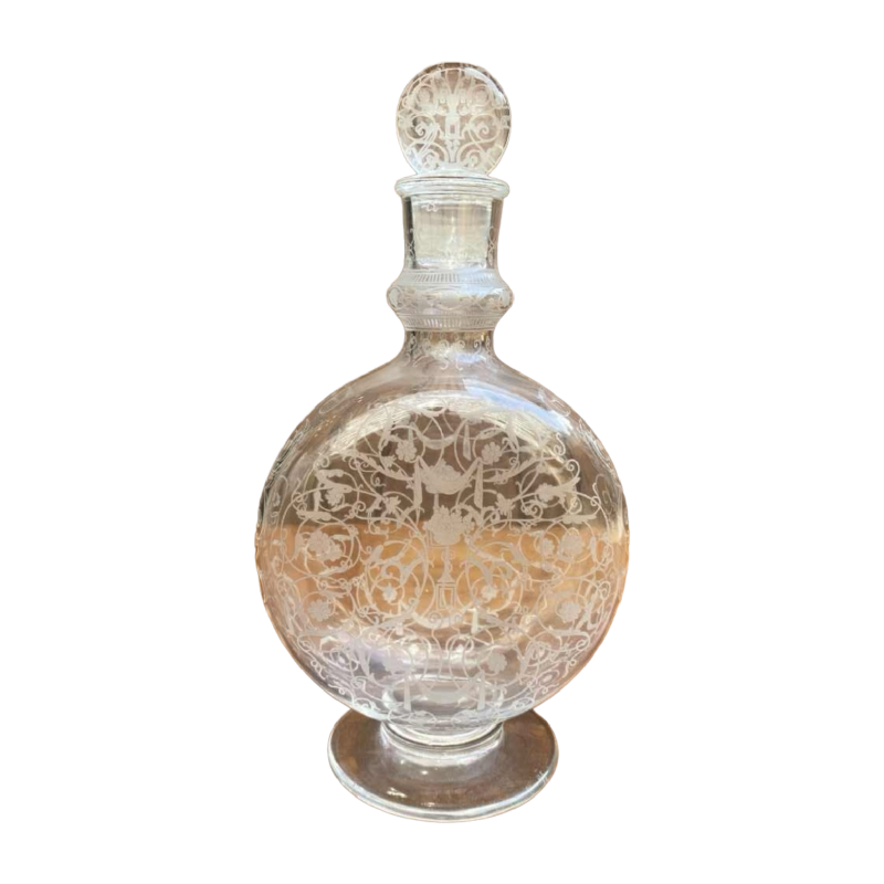Baccarat "Michelangelo" carafe en cristal, décor gravé