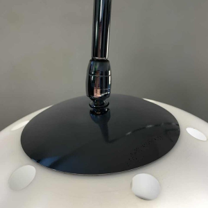 GEPO, Vintage Chroom / Marmeren Vloerlamp 'DOUBLE ARC' verstelbaar, jaren 60