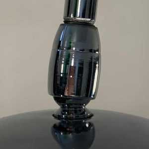 GEPO, Vintage Chroom / Marmeren Vloerlamp 'DOUBLE ARC' verstelbaar, jaren 60