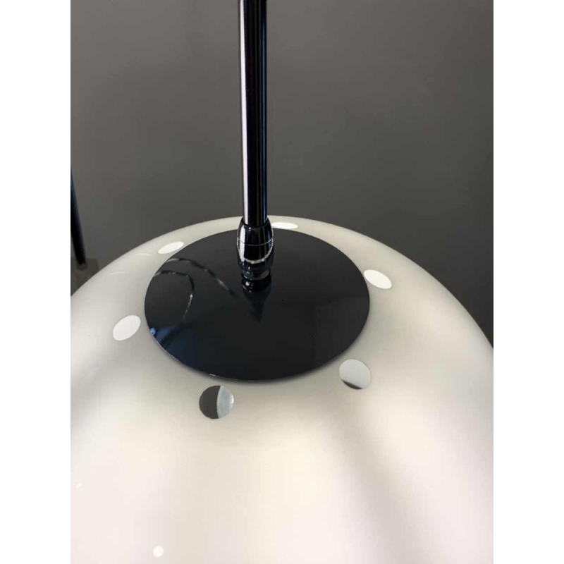 GEPO, Vintage Chroom / Marmeren Vloerlamp 'DOUBLE ARC' verstelbaar, jaren 60