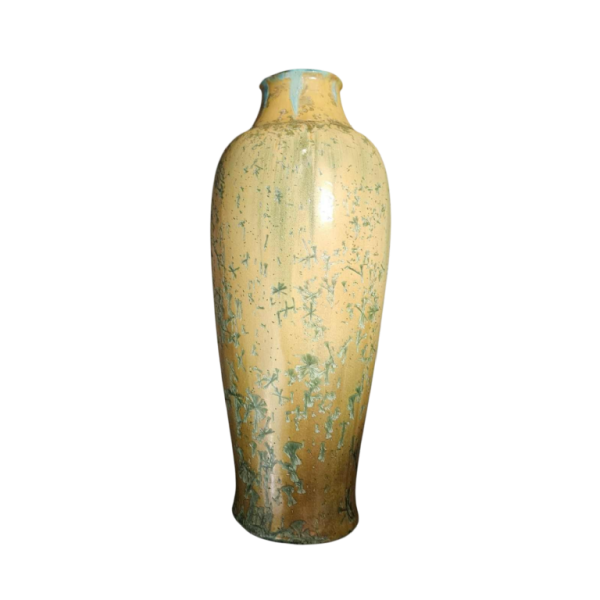 Pierrefonds, Art Deco stoneware vase with crystallisations, ca 1920/30