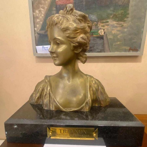 Bronzen sculptuur gesigneerd Georges Van Der Straeten