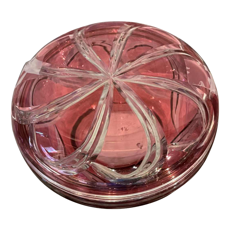 Appelée bonbonnière Van de Velde cristal urane Val Saint Lambert