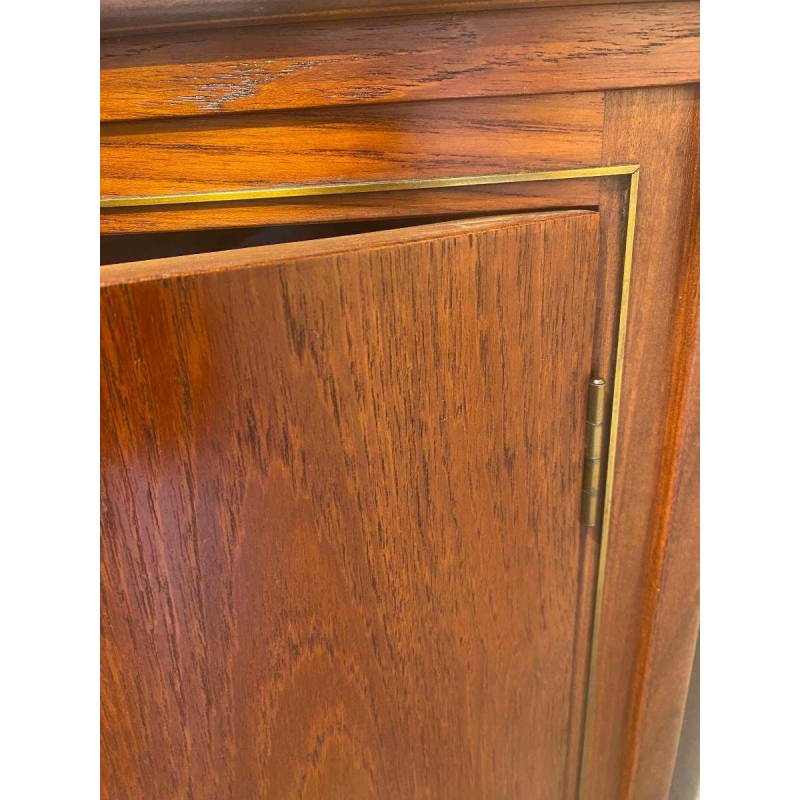 Scandinavian teak corner cabinet by Agnes Christoffersen