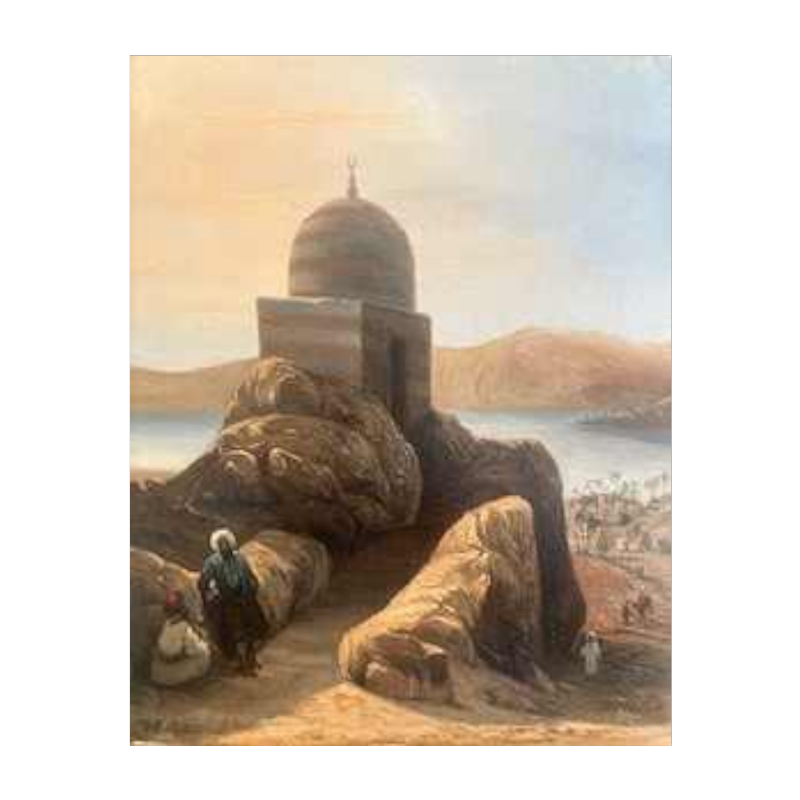 Florent Mols, tableau orientaliste, XIXe s