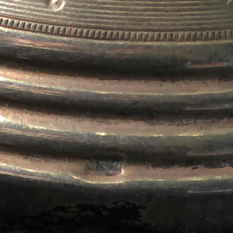 Vonèche ou Zoude, paire de drageoirs en cristal, pieds argent massif, vers 1850