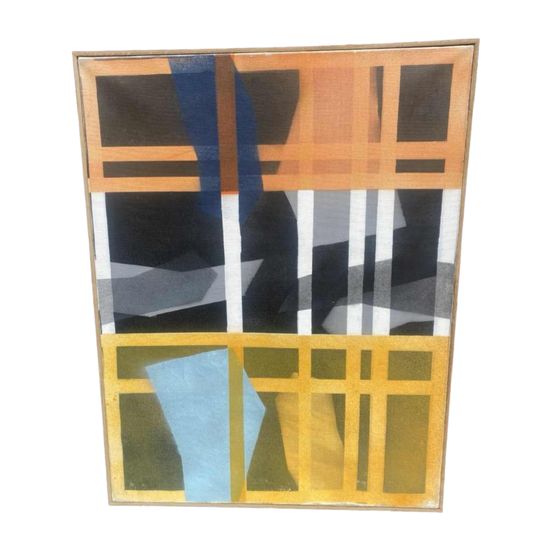 Jacques Simon, tableau Abstrait, huile sur toile