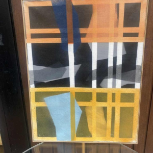 Jacques Simon, Abstract schilderij, olieverf op doek