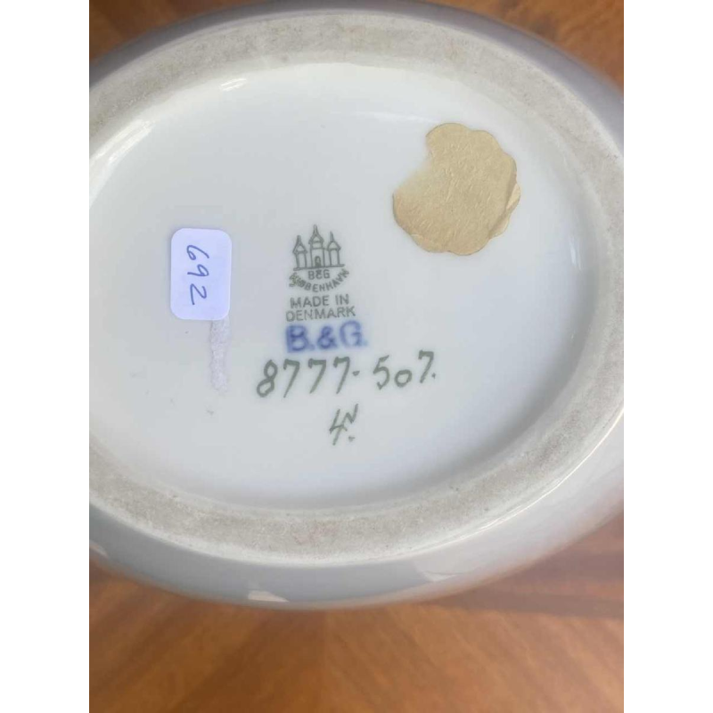 Bing & Grondahl Denemarken, porseleinen vaas met landschapsdecoratie, ca 1920