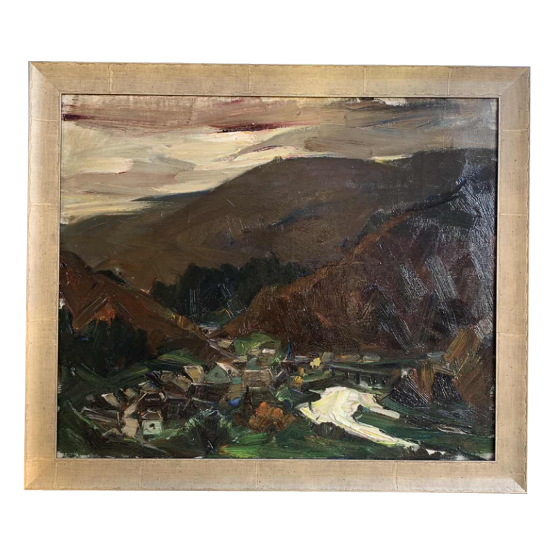 Vue de Bohan - sur -Semois par Albert RATY Huile sur toile signée et certifiée