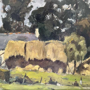 Adolphe Dupont (1898-1982): « Mosane boerderij » painting