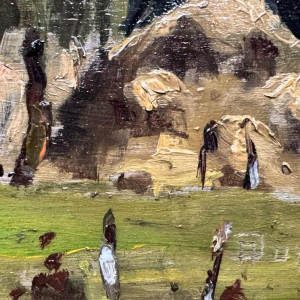 Adolphe Dupont (1898-1982): « Mosane boerderij » painting