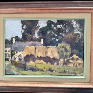 Adolphe Dupont (1898-1982): « Mosane boerderij » painting