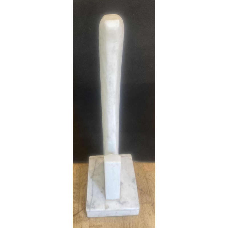 François Pochon, sculpture en marbre blanc, ca 1980