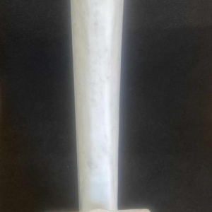 François Pochon, white marble sculpture, ca 1980