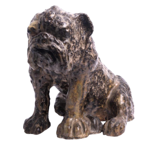 Arthur Craco “Bouledogue” dierensculptuur in geglazuurd steengoed, ca 1930