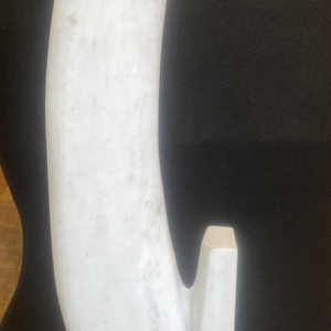 François Pochon, sculpture en marbre blanc, ca 1980