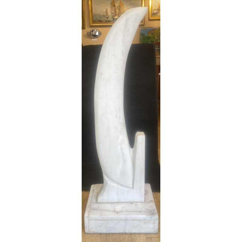 François Pochon, sculptuur in wit marmer, ca 1980