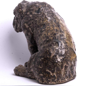 Arthur Craco ‘Bulldog’ animal sculpture in glazed stoneware, ca 1930