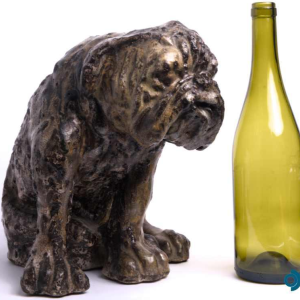 Arthur Craco ‘Bulldog’ animal sculpture in glazed stoneware, ca 1930