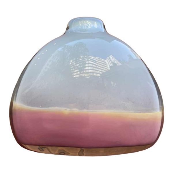 Glass Vase Signed Samuel Herman From Rosenthal Studio Line 1960s