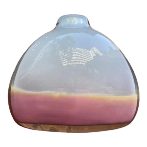 Vase En Verre Signé Samuel Herman De Rosenthal Studio Line 1960 s