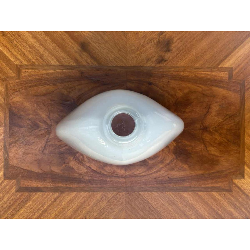 Glass Vase Signed Samuel Herman From Rosenthal Studio Line 1960s