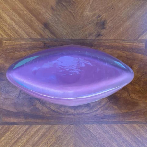 Glass Vase Signed Samuel Herman From Rosenthal Studio Line 1960s