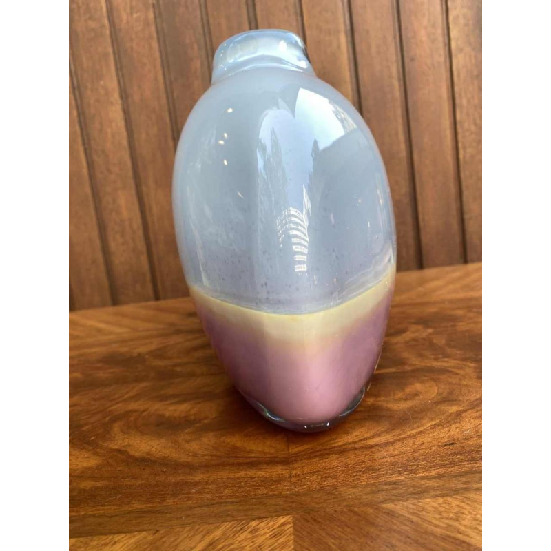 Glass Vase Signed Samuel Herman From Rosenthal Studio Line 1960s