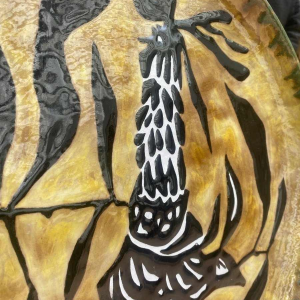 Large dish signed Jean Lurçat Sant Vicens